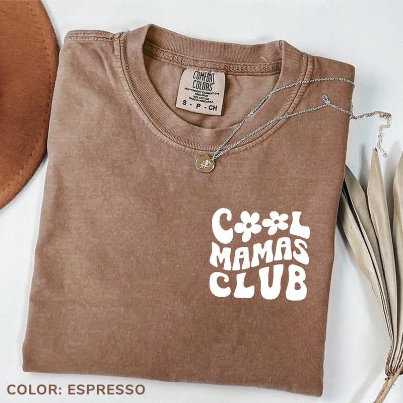 Comfort Color Mama Cool Mamas Club New Mom Pocket - Adult & Kids T-Shirts, Sweatshirts & Hoodies apparel design preview 1