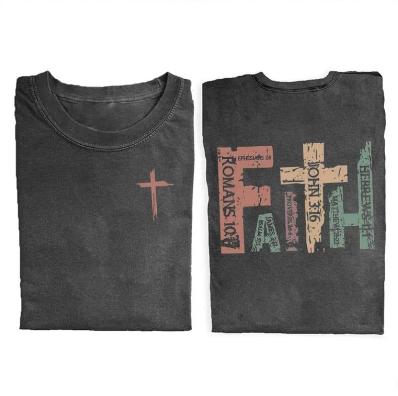 Comfort Color Retro Faith Christian Casual Unique - Adult & Kids T-Shirts, Sweatshirts & Hoodies apparel design preview 1