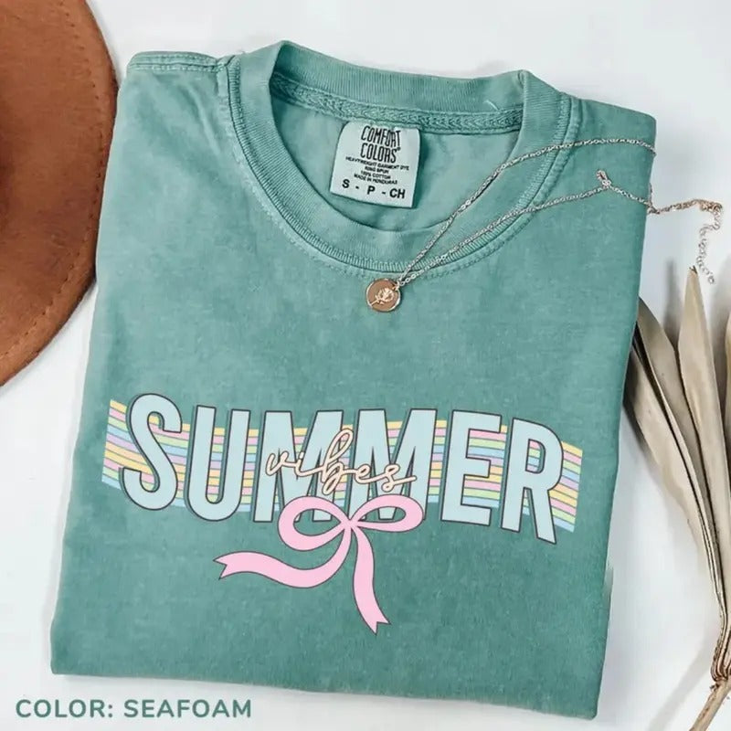 Comfort Color Summer Coquette Vacation Ocean Lover - Adult & Kids T-Shirts, Sweatshirts & Hoodies apparel design preview 1