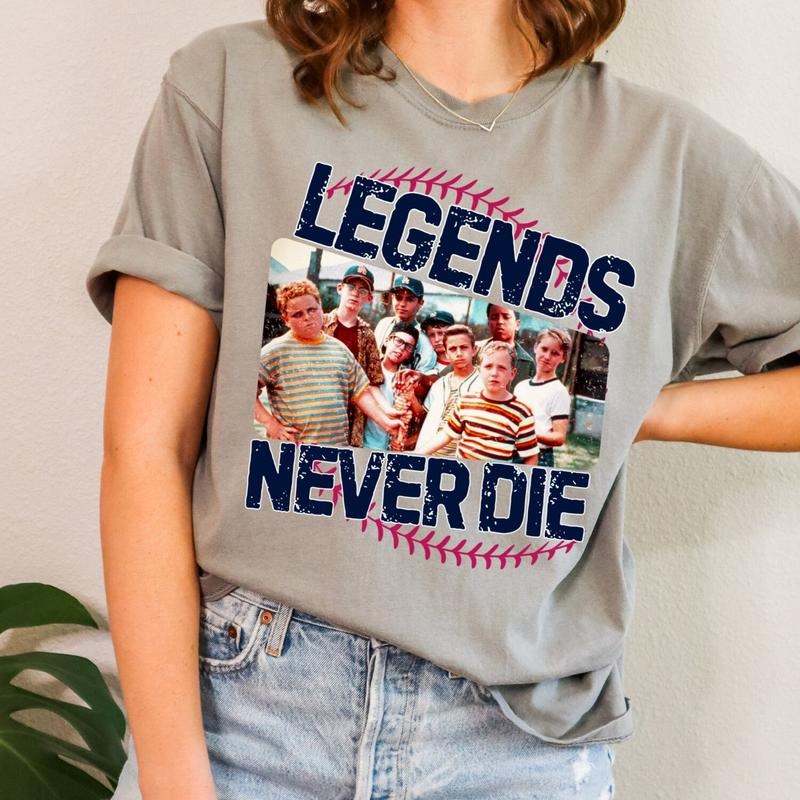 Comfort Colors 1990s Sandlot Legends Never Die Squad - Adult & Kids T-Shirts, Sweatshirts & Hoodies apparel design preview 1