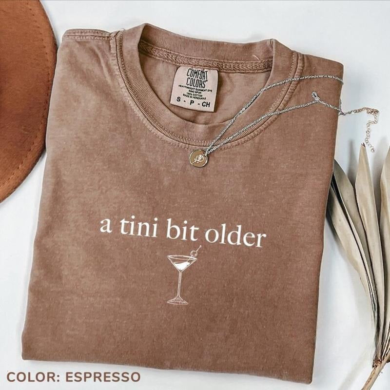 Comfort Colors Tini Bit Older Martini Themed Party - Adult & Kids T-Shirts, Sweatshirts & Hoodies apparel design preview 1
