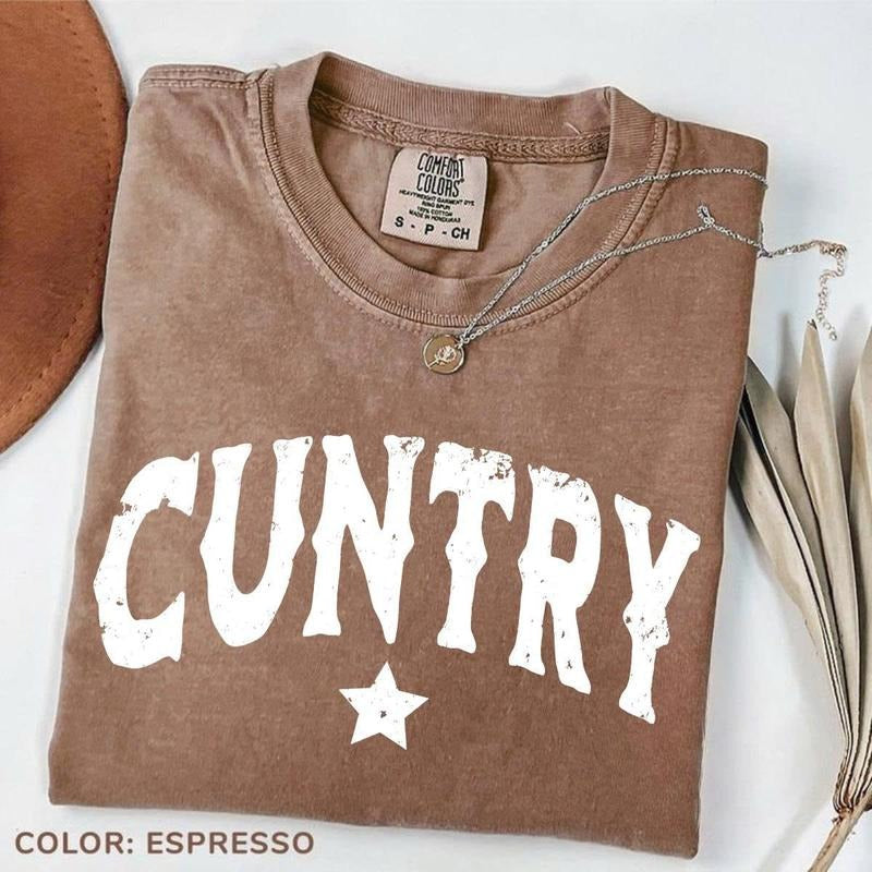 Comfort Colors Humor Cuntry Western Funny Cowgirl - Adult & Kids T-Shirts, Sweatshirts & Hoodies apparel design preview 1