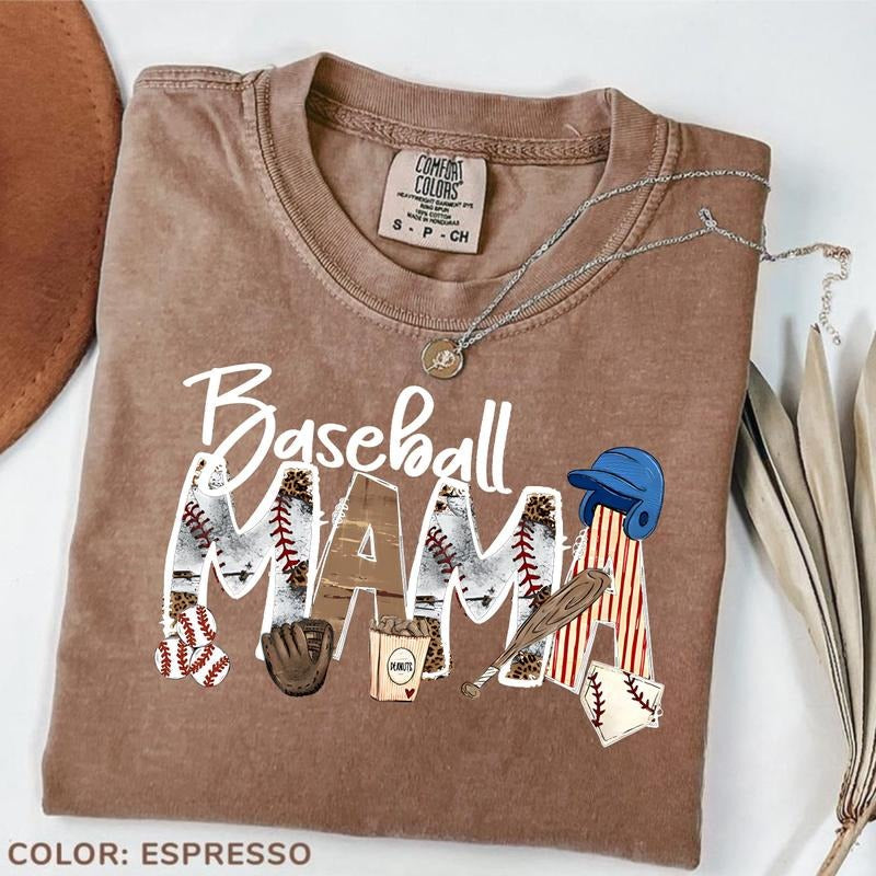 Comfort Colors Baseball Mama Mom Sport Day - Adult & Kids T-Shirts, Sweatshirts & Hoodies apparel design preview 1