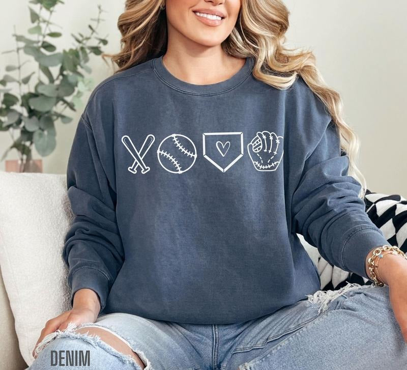 Comfort Colors Baseball Mom Tis Season Game Day - Adult & Kids T-Shirts, Sweatshirts & Hoodies apparel design preview 1