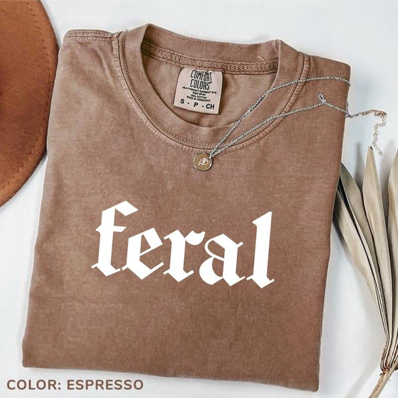 Comfort Colors Feral Funny Mom Sarcastic Humor - Adult & Kids T-Shirts, Sweatshirts & Hoodies apparel design preview 1