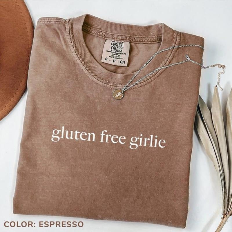 Comfort Colors Gluten Free Girlie Funny Meme Diet - Adult & Kids T-Shirts, Sweatshirts & Hoodies apparel design preview 1