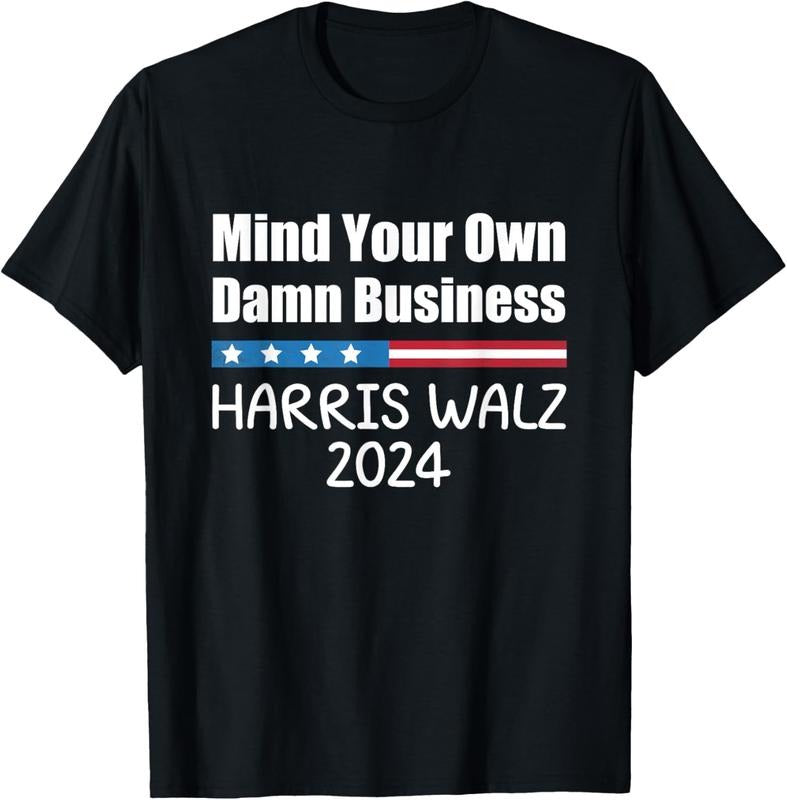 Comfort Colors Harris Walz Waltz 2024 Mind Your Own - Adult & Kids T-Shirts, Sweatshirts & Hoodies apparel design preview 1