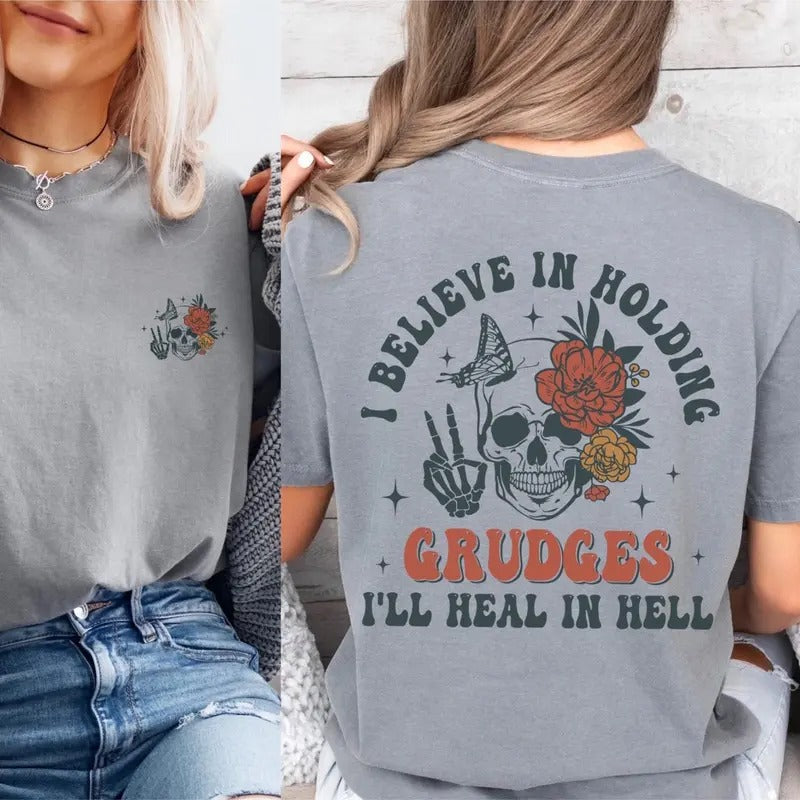 Comfort Colors Heal Hell Casual Short Sleeve Cotton - Adult & Kids T-Shirts, Sweatshirts & Hoodies apparel design preview 1
