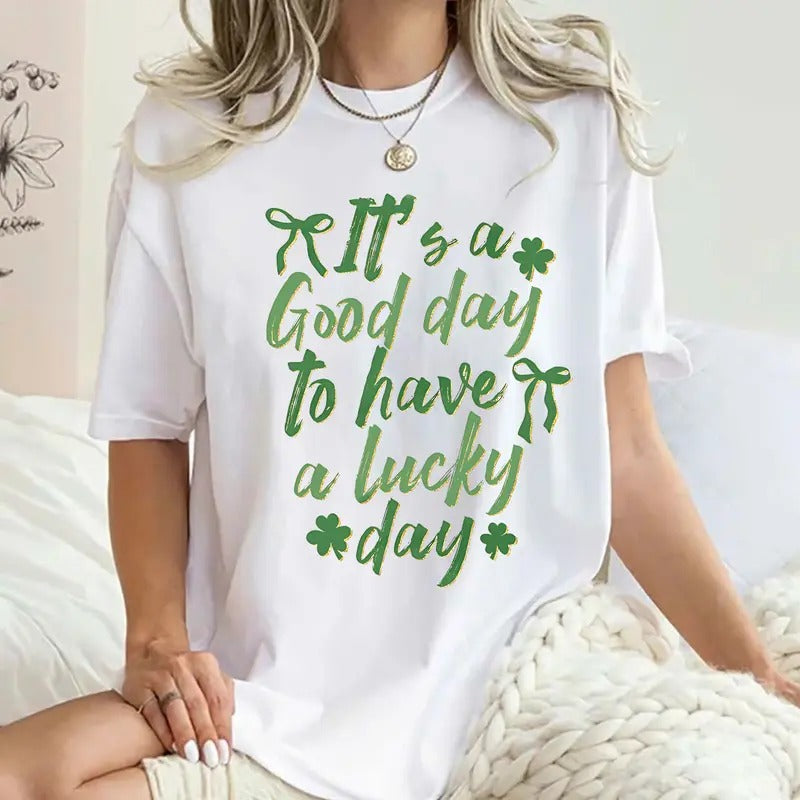 Comfort Colors 'S Good Day Have Lucky St. Patrick'S - Adult & Kids T-Shirts, Sweatshirts & Hoodies apparel design preview 1