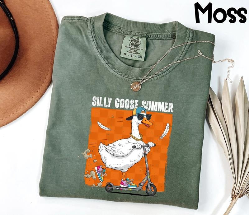 Comfort Colors Just Silly Goose Funny Summer Lover - Adult & Kids T-Shirts, Sweatshirts & Hoodies apparel design preview 1