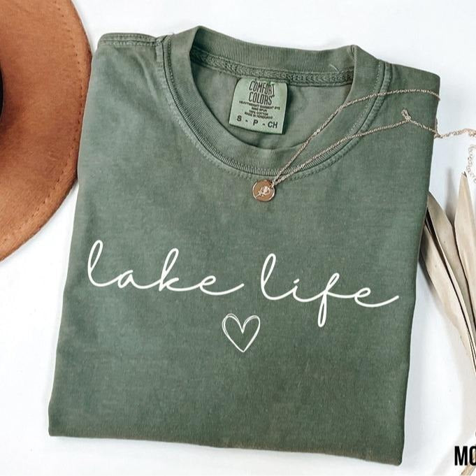 Comfort Colors Lake Life Travel Lover Adventurer - Adult & Kids T-Shirts, Sweatshirts & Hoodies apparel design preview 1