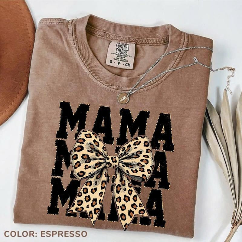 Comfort Colors Leopard Print Mama Coquette Cheetah - Adult & Kids T-Shirts, Sweatshirts & Hoodies apparel design preview 1