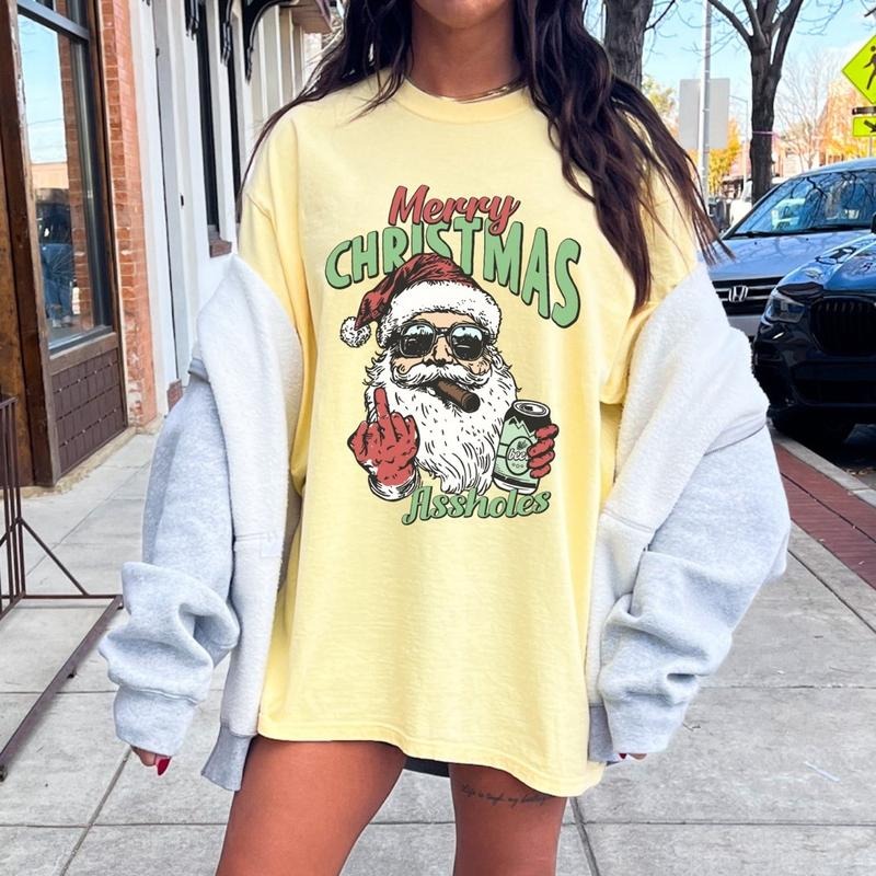Comfort Colors Merry AHoles Short Sleeve Casual - Adult & Kids T-Shirts, Sweatshirts & Hoodies apparel design preview 1