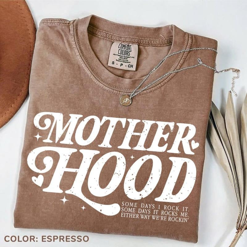 Comfort Colors Mother Hood Mama Mom Life Digital - Adult & Kids T-Shirts, Sweatshirts & Hoodies apparel design preview 1