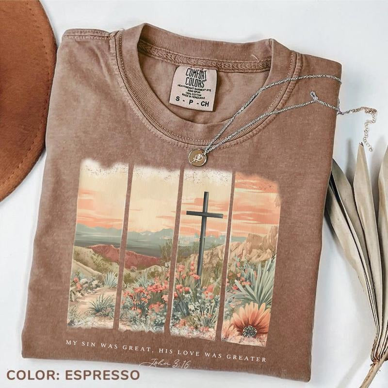 Comfort Colors My Sin Was Great His Love Greater - Adult & Kids T-Shirts, Sweatshirts & Hoodies apparel design preview 1