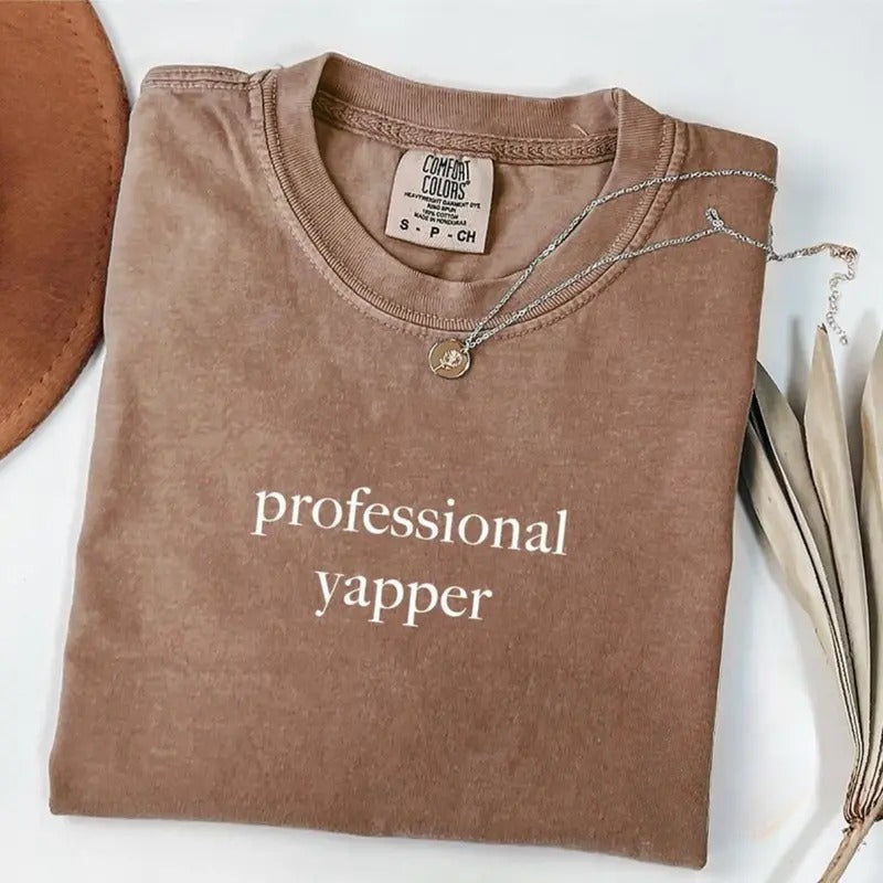 Comfort Colors Professional Yapper Funny Mom - Adult & Kids T-Shirts, Sweatshirts & Hoodies apparel design preview 1