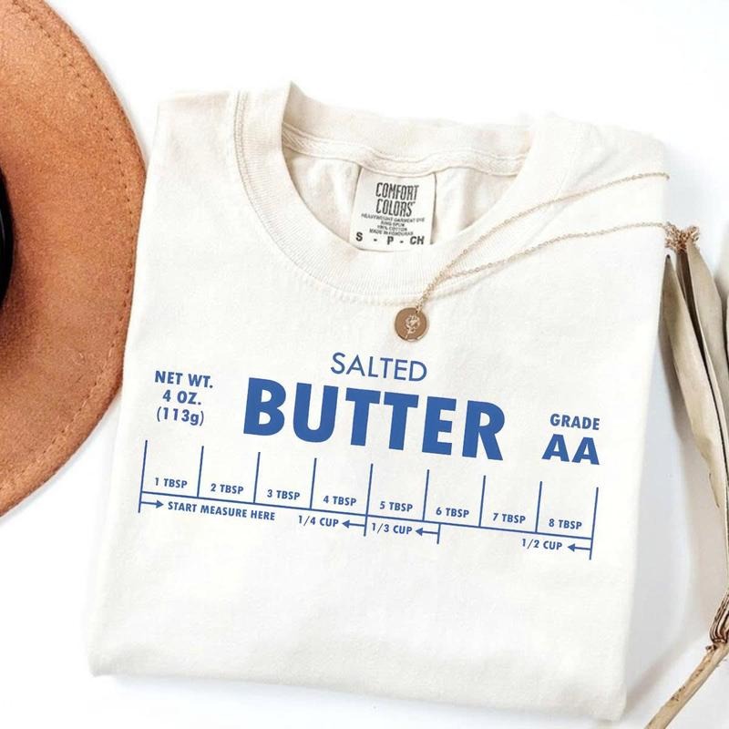 Comfort Colors Salted Butter Funny Baking Favorite - Adult & Kids T-Shirts, Sweatshirts & Hoodies apparel design preview 1