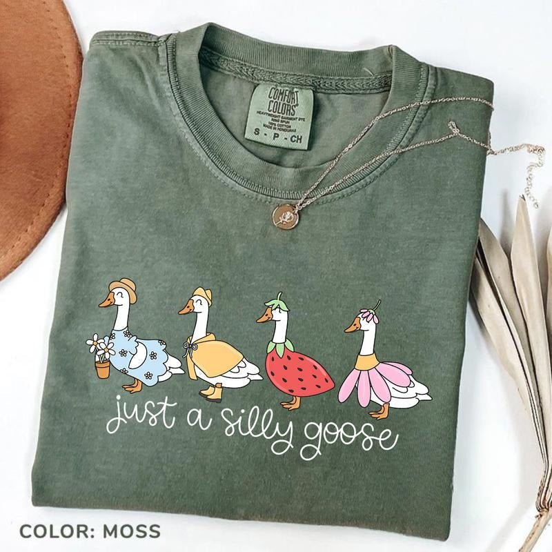 Comfort Colors Silly Goose Loose Funny Cute Easter - Adult & Kids T-Shirts, Sweatshirts & Hoodies apparel design preview 1