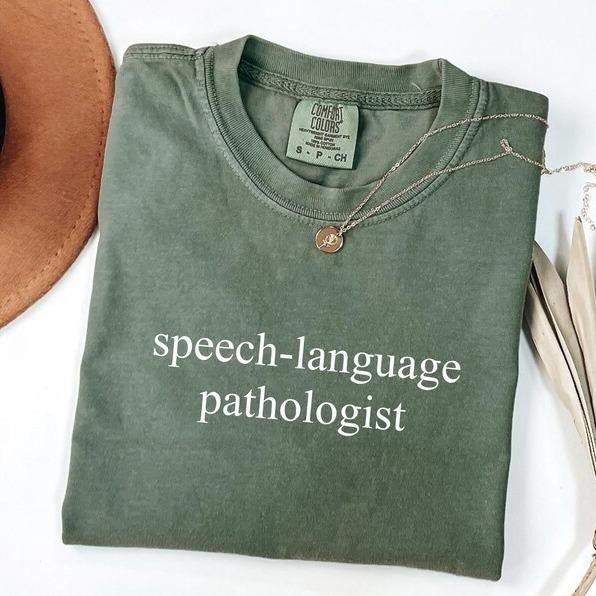 Comfort Colors Speech Language Pathologist Therapist - Adult & Kids T-Shirts, Sweatshirts & Hoodies apparel design preview 1