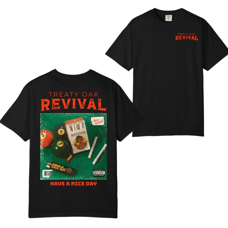 Comfort Colors Treaty Oak Revival 2 Sided Band - Adult & Kids T-Shirts, Sweatshirts & Hoodies apparel design preview 1