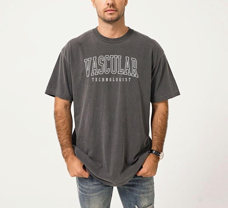 Comfort Colors Vascular Technologist Sonographer - Adult & Kids T-Shirts, Sweatshirts & Hoodies apparel design preview 1