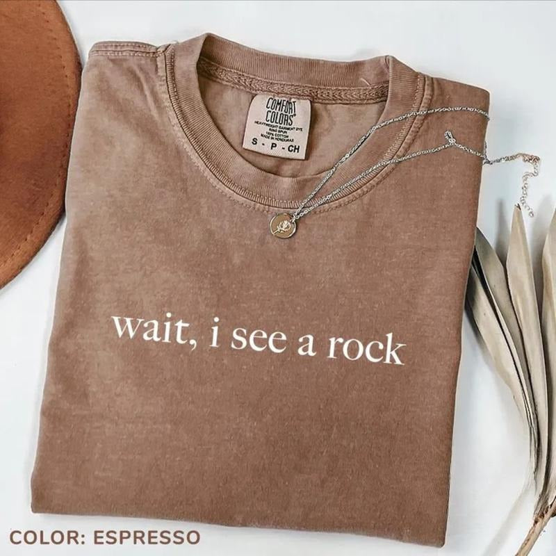 Comfort Colors Wait I See Rock Funny Geologist - Adult & Kids T-Shirts, Sweatshirts & Hoodies apparel design preview 1