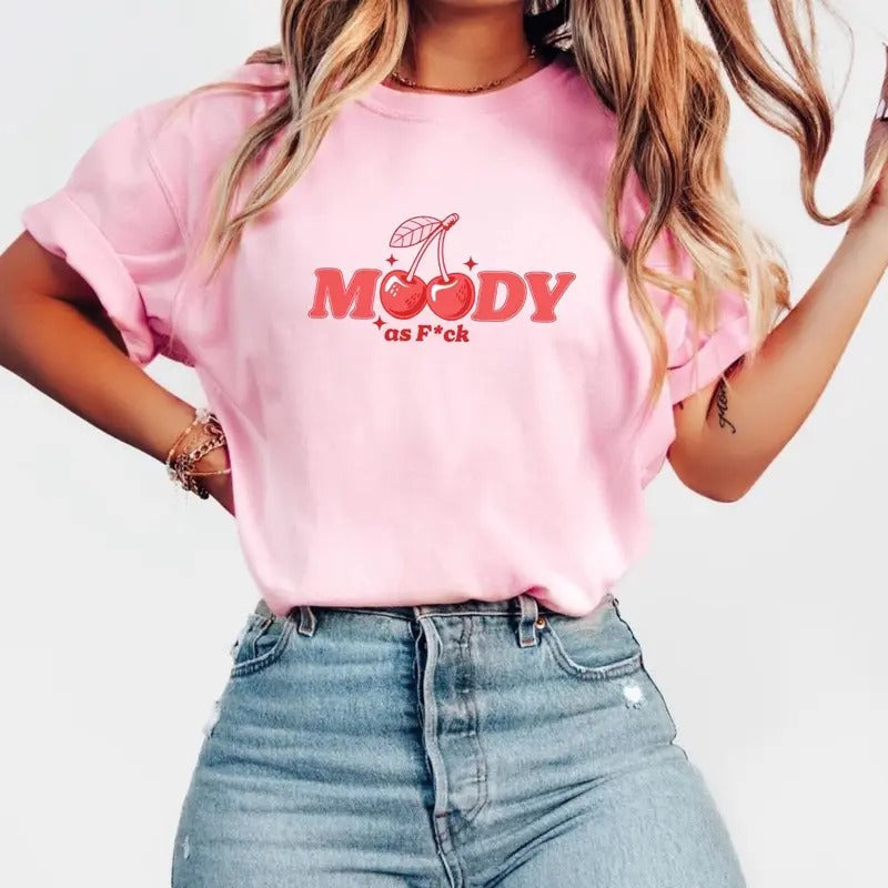 Comfort Colors Moody AF Cherries Short Sleeve Casual - Adult & Kids T-Shirts, Sweatshirts & Hoodies apparel design preview 1