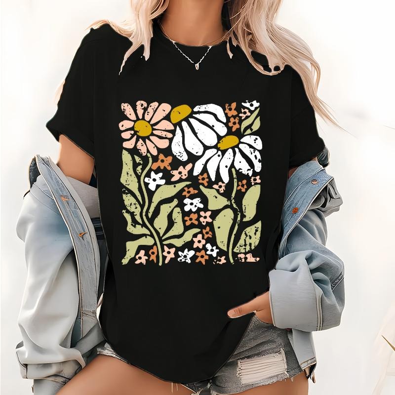 Comfort Color Flowers Boho Wildflowers Floral Nature - Adult & Kids T-Shirts, Sweatshirts & Hoodies apparel design preview 1