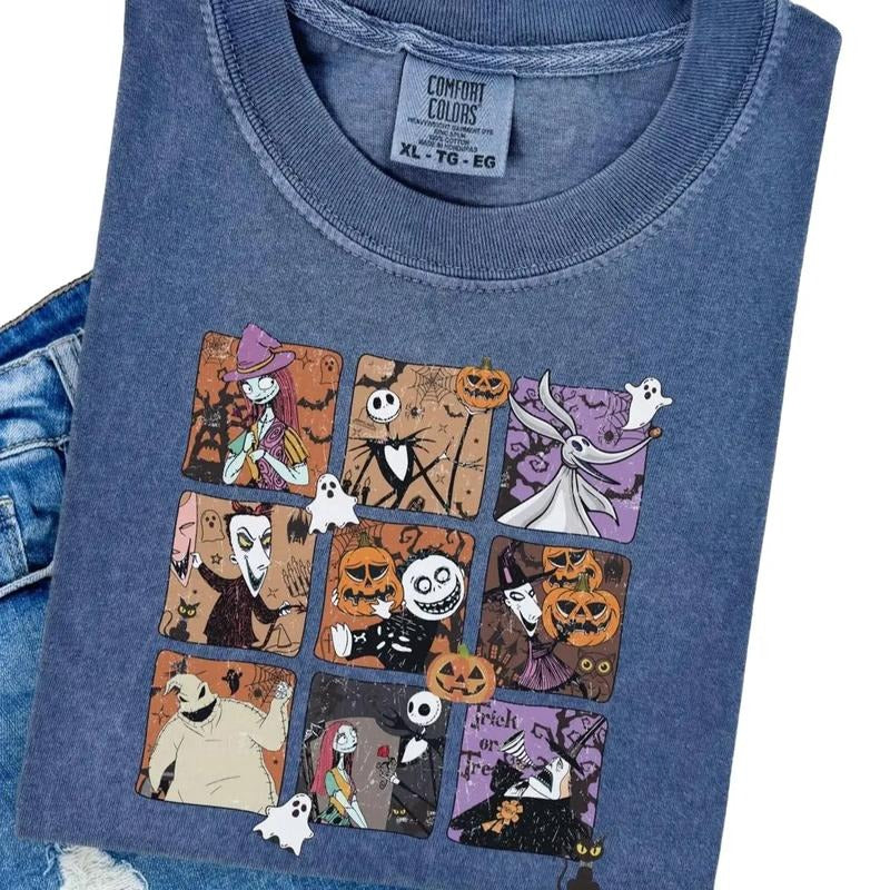 Comfort Colors Nightmare Before Collage Short Sleeve - Adult & Kids T-Shirts, Sweatshirts & Hoodies apparel design preview 1