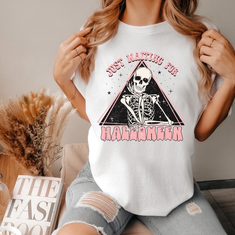 Comfort Colors Waiting Halloween Short Sleeve Casual - Adult & Kids T-Shirts, Sweatshirts & Hoodies apparel design preview 1