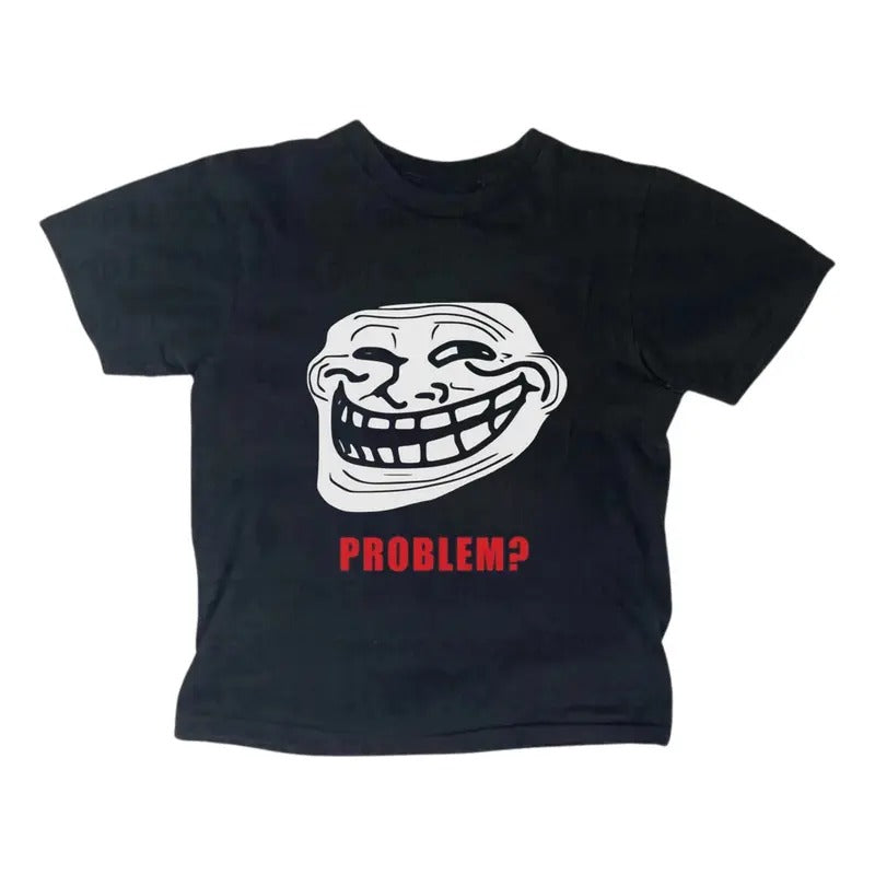 Comic Troll Face Meme Baby Y2k Top Streetwear Gothic - Adult & Kids T-Shirts, Sweatshirts & Hoodies apparel design preview 1