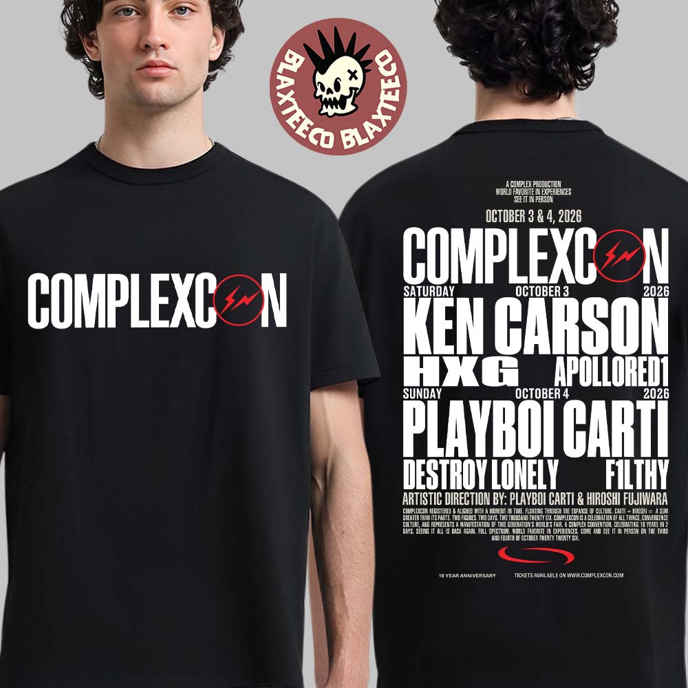 ComplexCon Los Angeles 2026 Lineup On October 3 And 4 - Adult & Kids T-Shirts, Sweatshirts & Hoodies apparel design preview 1
