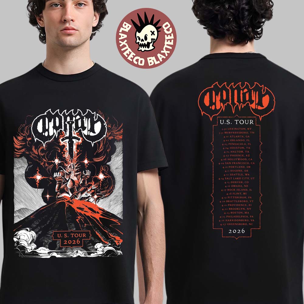 Conan Band US Tour 2026 Merch City Dates - Adult & Kids T-Shirts, Sweatshirts & Hoodies apparel design preview 1