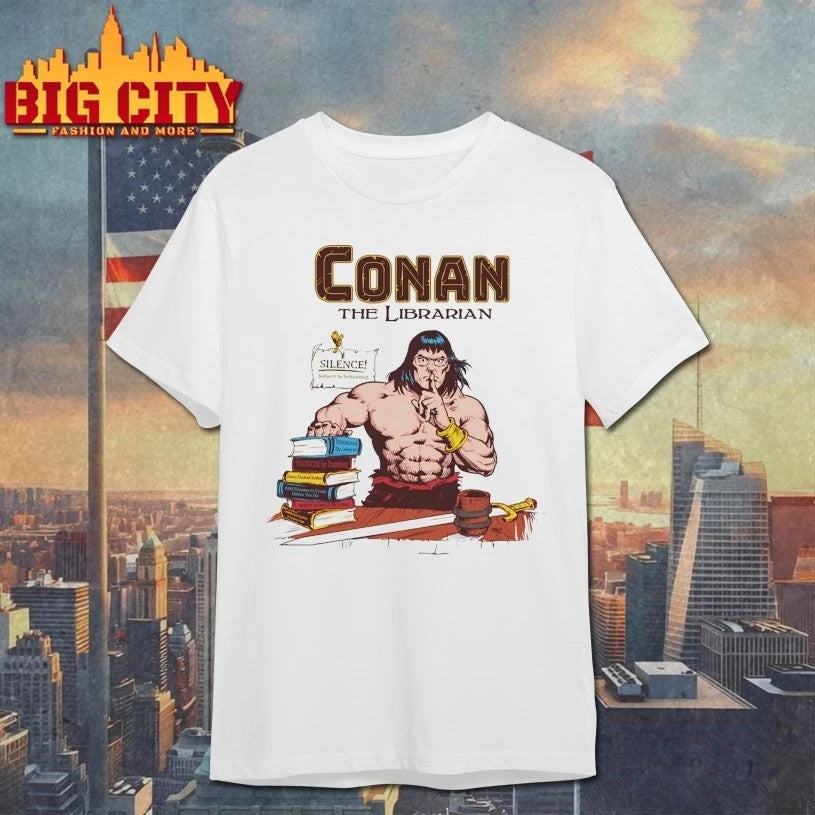 Conan the Librarian Colored - Adult & Kids T-Shirts, Sweatshirts & Hoodies apparel design preview 1