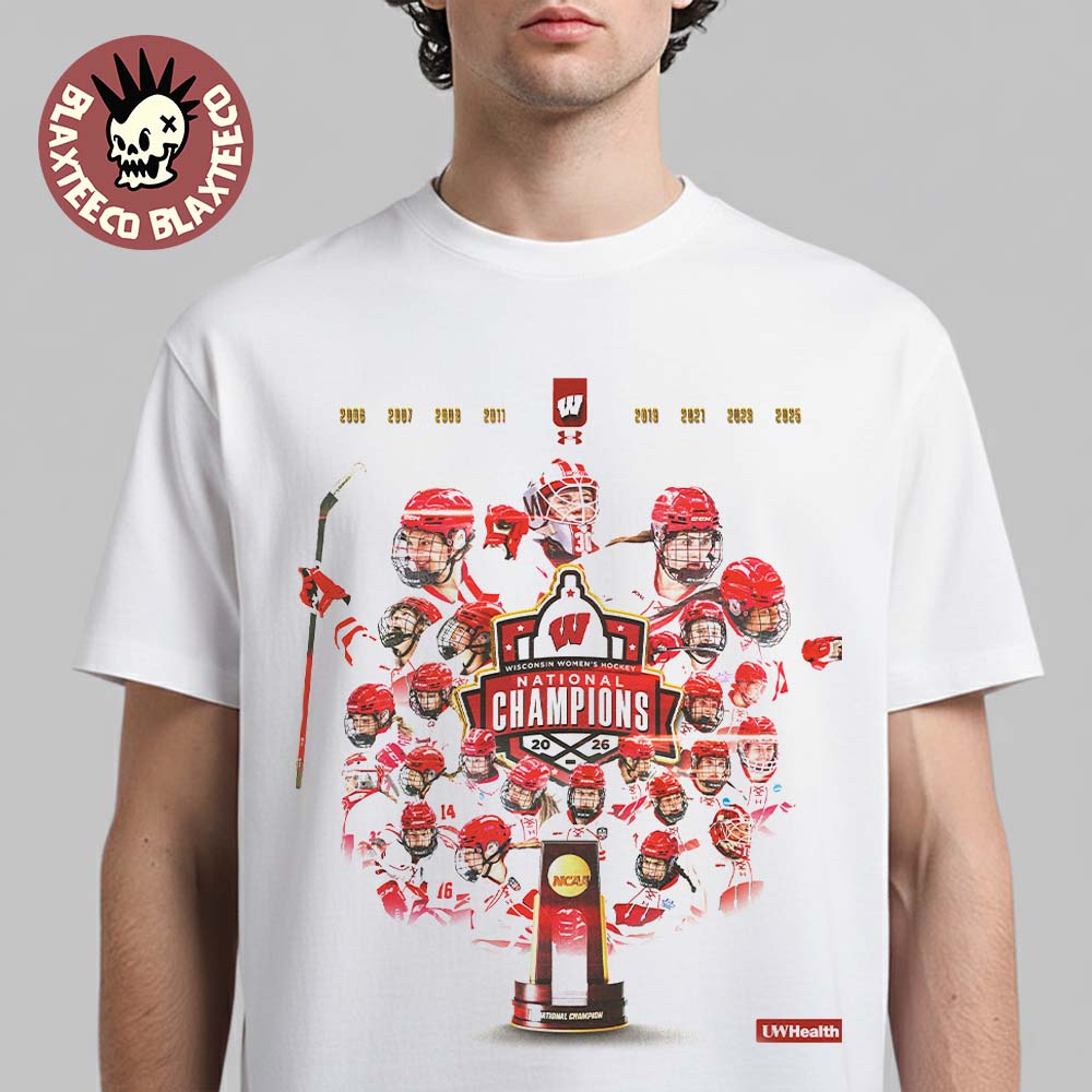 Congrats Wisconsin Badgers Women's Ice Hockey 2026 - Adult & Kids T-Shirts, Sweatshirts & Hoodies apparel design preview 1