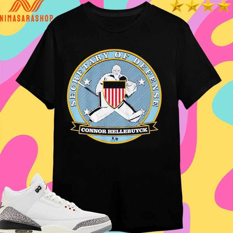Connor Hellebuyck Secretary Of Defense - Adult & Kids T-Shirts, Sweatshirts & Hoodies apparel design preview 1
