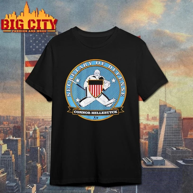 Connor Hellebuyck Secretary of Defense - Adult & Kids T-Shirts, Sweatshirts & Hoodies apparel design preview 1