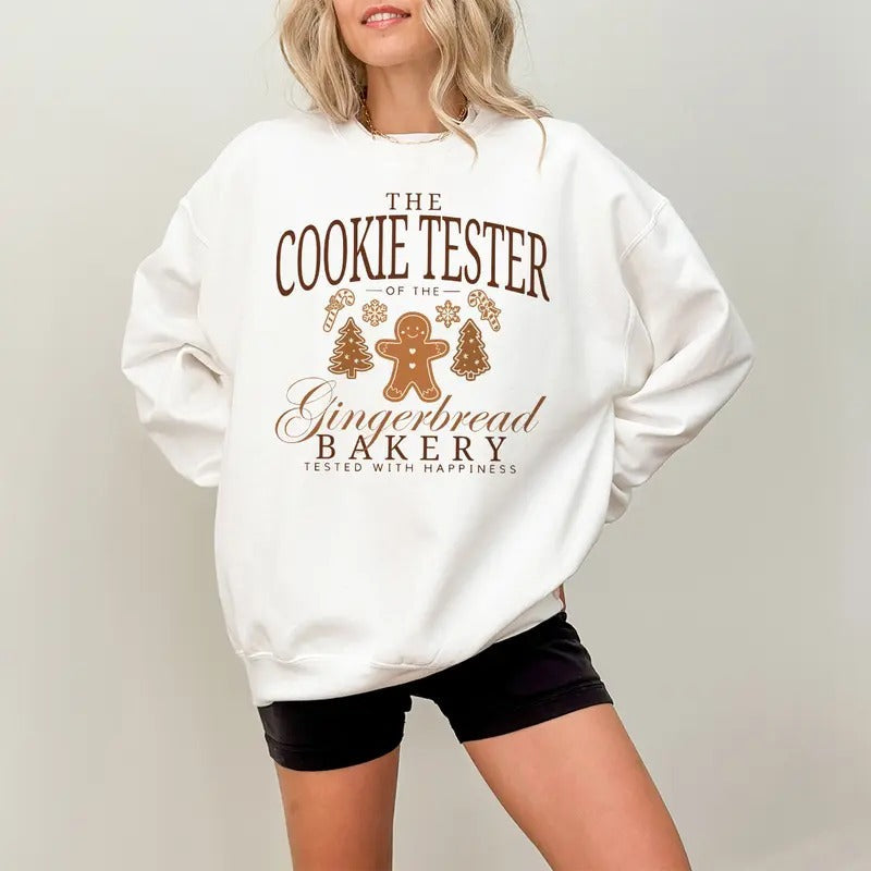 Cookie Baker Tester Gingerbread Bakery Couple - Adult & Kids T-Shirts, Sweatshirts & Hoodies apparel design preview 1