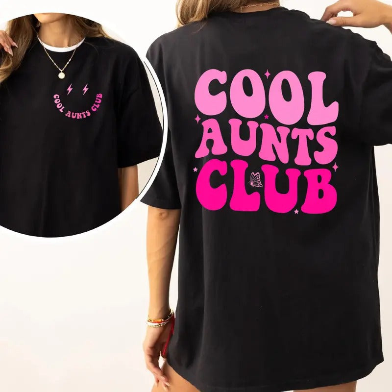 Cool Aunts Club Pure Cotton Casual Street Crew Neck - Adult & Kids T-Shirts, Sweatshirts & Hoodies apparel design preview 1