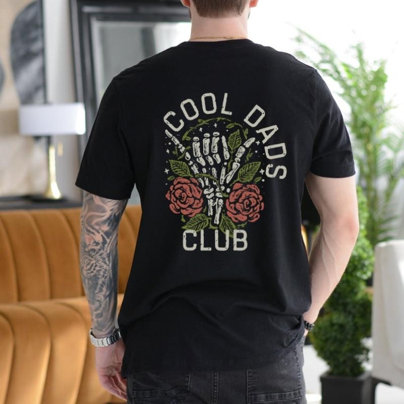 Cool Dads Club Dad Life Skeleton Hand First Present - Adult & Kids T-Shirts, Sweatshirts & Hoodies apparel design preview 1