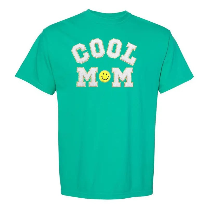 'Cool Mom' Letter Patch - Adult & Kids T-Shirts, Sweatshirts & Hoodies apparel design preview 1