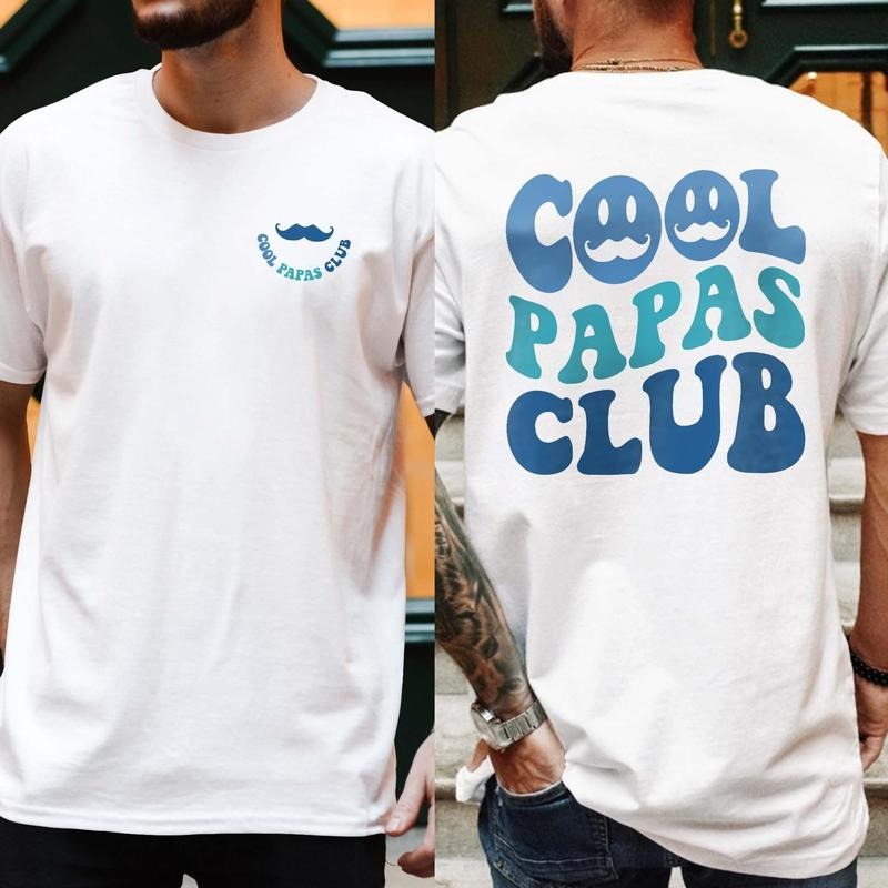 Cool Papas Club Grandpa Funny Papa New Best Dad Him - Adult & Kids T-Shirts, Sweatshirts & Hoodies apparel design preview 1