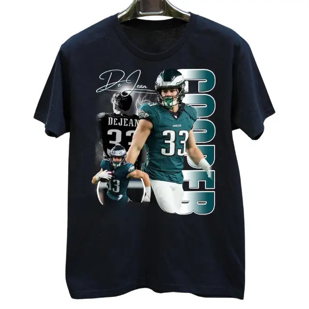 Cooper DeJean Football Vintage Funny 90s Short Sleeve - Adult & Kids T-Shirts, Sweatshirts & Hoodies apparel design preview 1