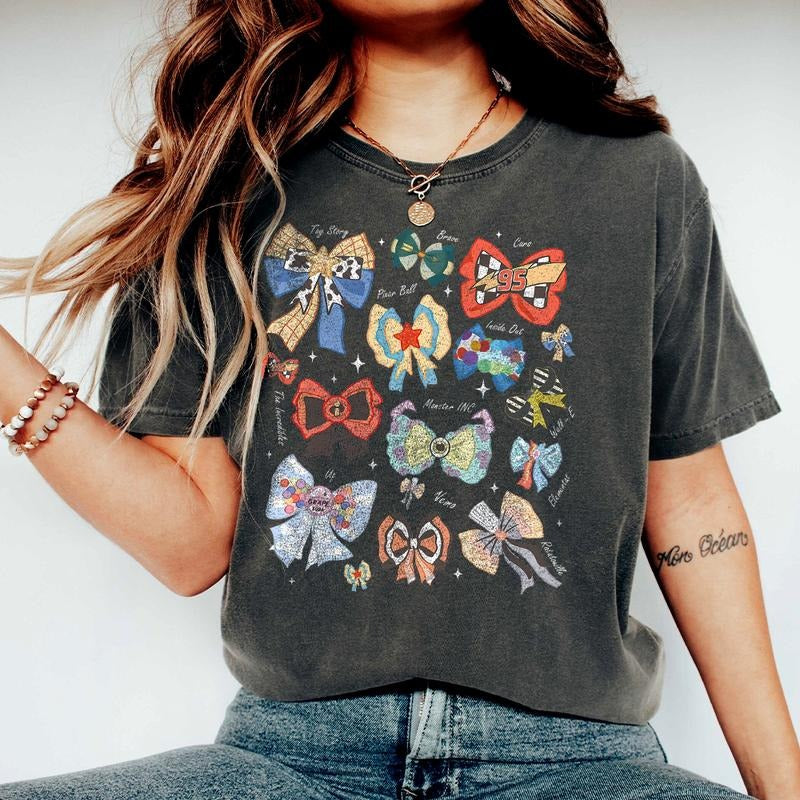 Coquette Bows Movies Inside Out Monster Inc Cars - Adult & Kids T-Shirts, Sweatshirts & Hoodies apparel design preview 1