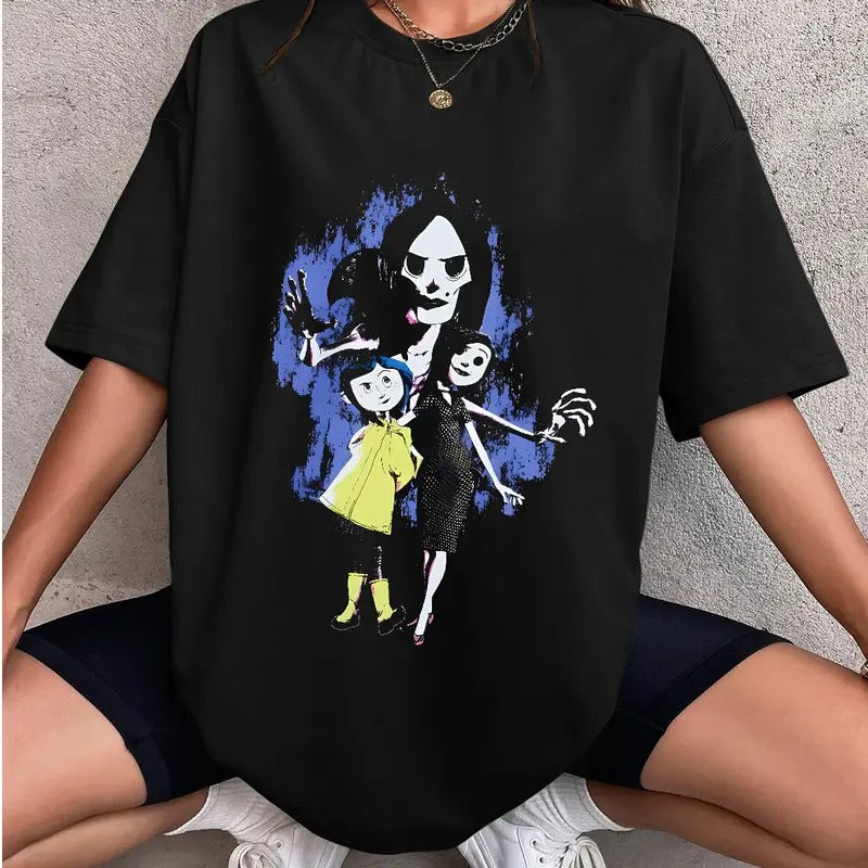 Coraline Beldam Real Mom Horror Movies Character - Adult & Kids T-Shirts, Sweatshirts & Hoodies apparel design preview 1