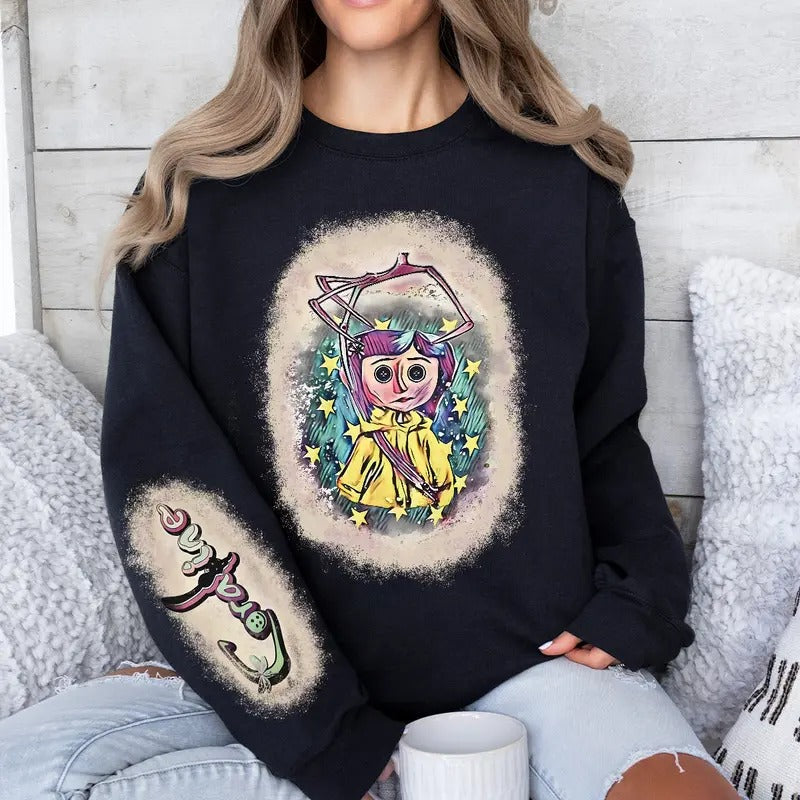 Coraline Fantasy Movies Horror Character Halloween - Adult & Kids T-Shirts, Sweatshirts & Hoodies apparel design preview 1