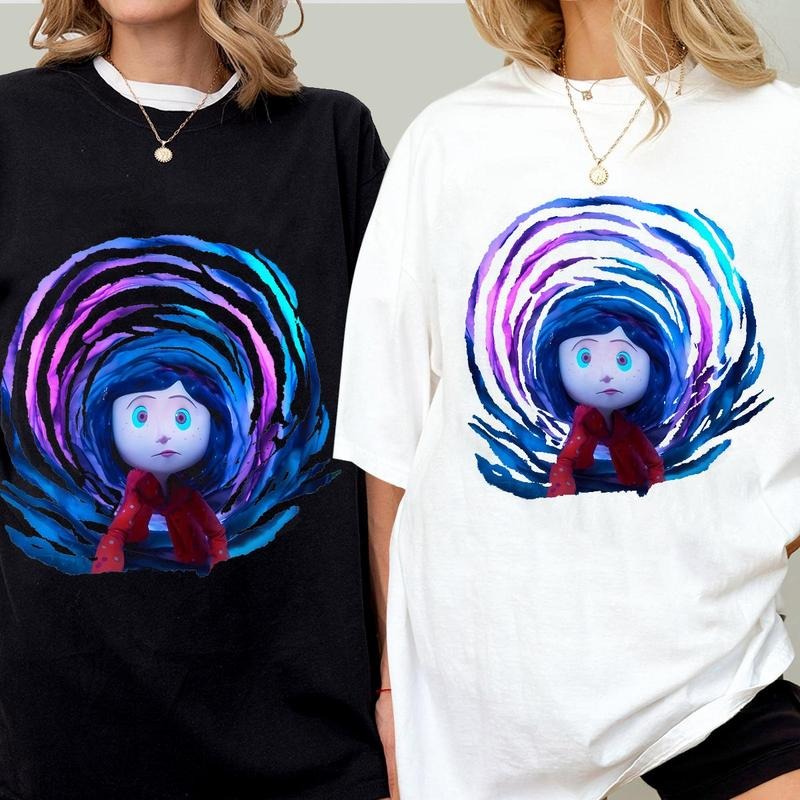 Coraline Tunnel Parallel Place Horror Movies - Adult & Kids T-Shirts, Sweatshirts & Hoodies apparel design preview 1
