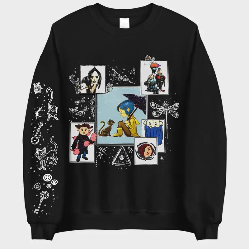 Coraline Dreaming Things Many Theories Famous Horror - Adult & Kids T-Shirts, Sweatshirts & Hoodies apparel design preview 1