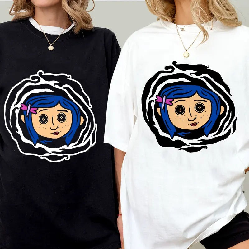 Coraline Tunnel Horror Movies Character Halloween - Adult & Kids T-Shirts, Sweatshirts & Hoodies apparel design preview 1