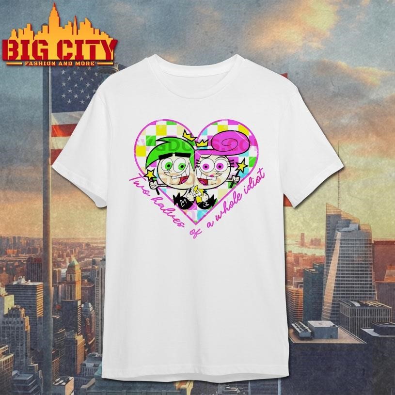 Cosmo And Wanda Two Halves Of A Whole Idiot Cartoon - Adult & Kids T-Shirts, Sweatshirts & Hoodies apparel design preview 1
